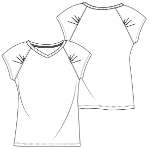 Fashion sewing patterns for T-Shirt 635